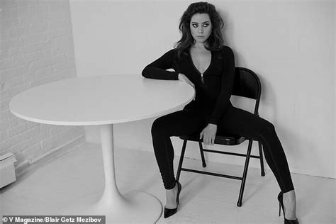 Braless Aubrey Plaza strips down to white briefs for V Magazine